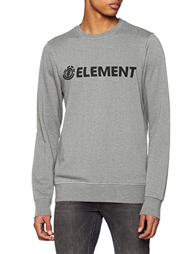 Element Blazin Crew, Fleece Uomo, Grey Heather, S