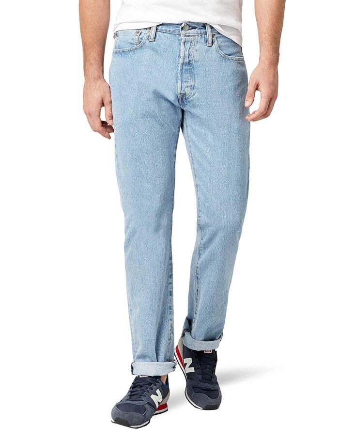 Levi'S 501 Original Straight Fit, Jeans Uomo, Blu (Light Broken-In 0113), W38/L34