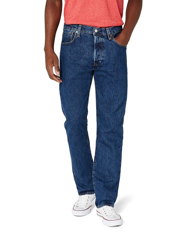 Levi'S 501 Original Straight Fit, Jeans Uomo, Blu (Stonewash 0114), W36/L32