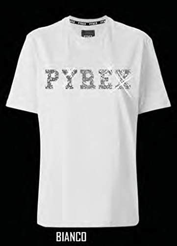 Pyrex Donna T-Shirt con Logo Bianco MOD. 34234 XS