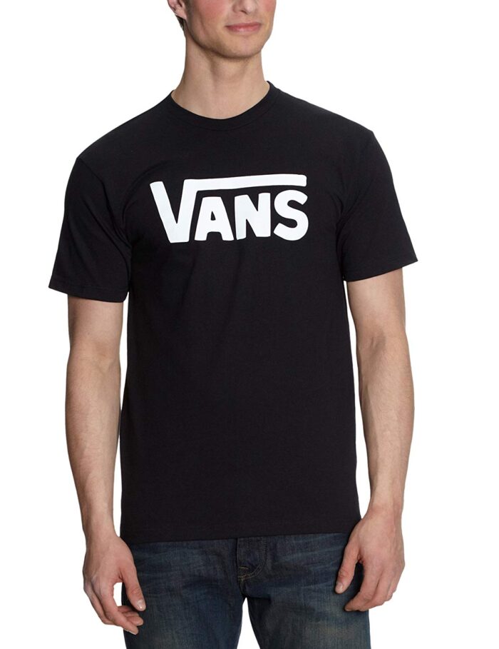 Vans Classic, T-Shirt Manica Corta  Uomo, Nero (Black/white), S