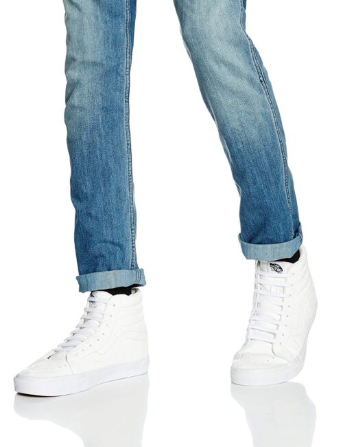 Vans - U Sk8-Hi Reissue Leather, Sneakers unisex, Bianco (Blanc (Premium Leather/True White)), 39 EU