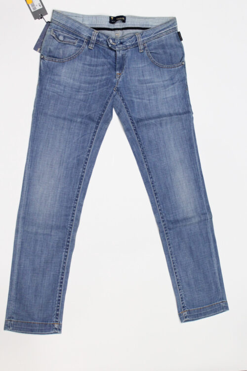 Jeans pantalone donna Meltin POT MONIQUE D1520UK481 blu denim chiaro elasticizzato, tg 31 (45) chiusura zip