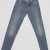 Jeans pantalone donna Construction Zero ANNEL/S SSW311 2440 blu denim chiaro,elasticizzato, tg 26 (40) chiusura zip