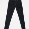 Jeans pantalone donna Construction Zero MOREA LN001 2471 blu denim scuro, elasticizzato, tg 33 (47) chiusura zip