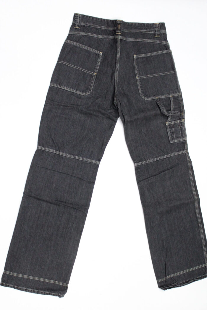 Jeans pantalone uomo rifle 80070-44E03 nero denim chiaro,elasticizzato tg 34 chiusura zip