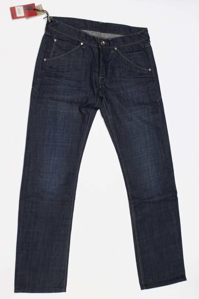 Jeans pantalone uomo Rifle 90761-99QKR blu denim scuro,elasticizzato, tg 32 (46), chiusura bottoni