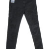 Fifty Four Jeans uomo Pires G574 tg 33/47 zip skinny fit aderente nero strappi ricuciti