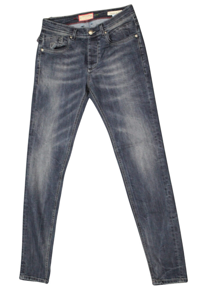 FIFTY FOUR jeans uomo Super Slim con bottoni art Rages 00 J314 tg 30/44 Blu scuro