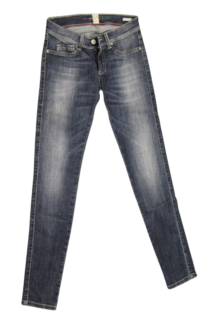 FIFTY FOUR jeans donna Super Skinny art Julia 00 J478 tg 24/38 Blu denim