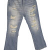 FIFTY FOUR jeans donna non elastico con strappi art Skate 00 J938 tg 26/40 Blu chiaro
