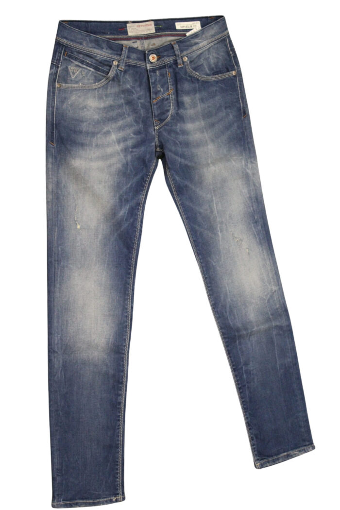 FIFTY FOUR jeans uomo Super Slim con bottoni art Copay 00 J859 tg 32/46 Blu scuro