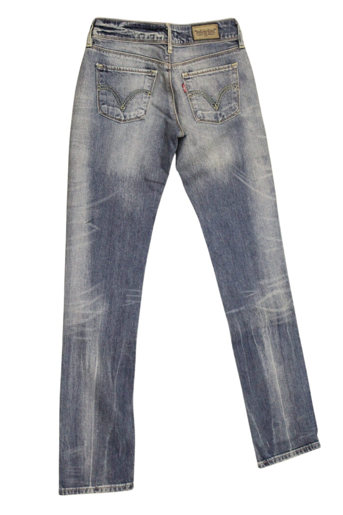 LEVIS jeans donna elasticizzato art 571.00.76 tg 28/42 Blu denim