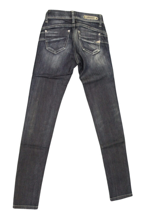 MELTIN POT jeans donna vestibilità skinny art MonieD1444UK125 26/40 blu black scuro denim