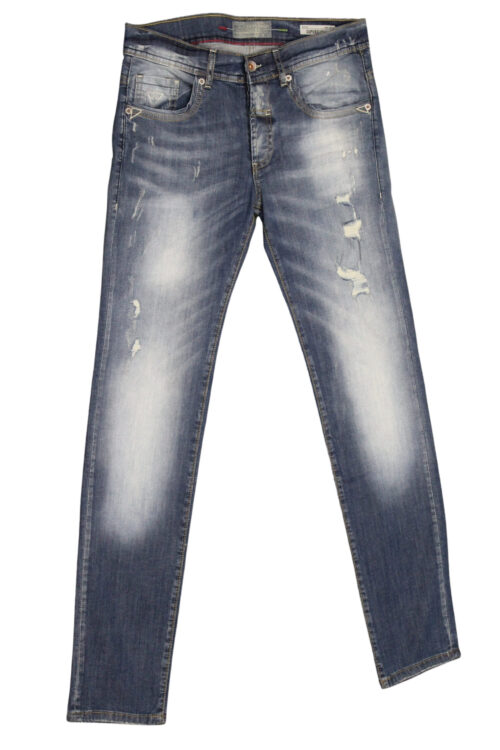 FIFTY FOUR jeans uomo Super Slim con bottoni art Staff 00 J996 tg 30/44 Blu denim