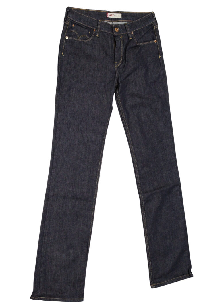LEVIS jeans donna vestibilità dritta art 627.00.49 tg 28/42 Blu scuro