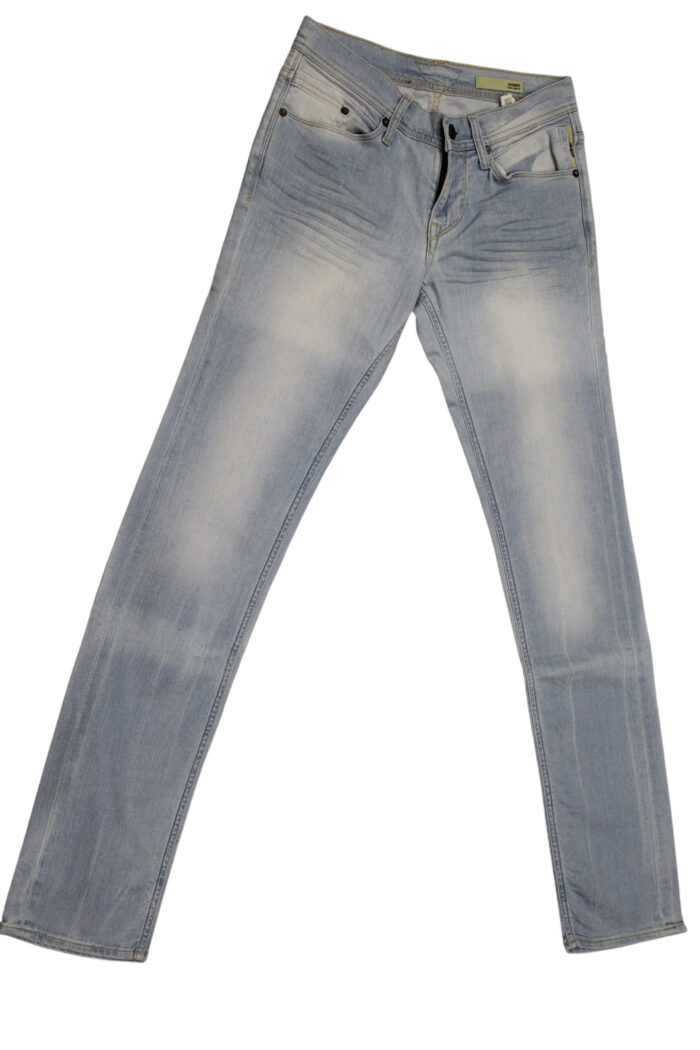MELTIN POT jeans uomo slim art MANER D1577UH540 tg 38/52 Blu chiaro