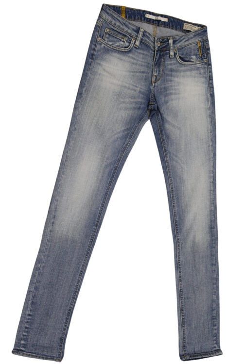 MELTIN POT jeans donna vestibilità skinny art MIKAD1239UK484 tg 25/39 Blu chiaro