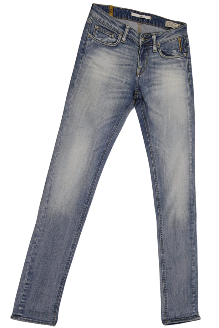 MELTIN POT jeans donna vestibilità skinny art MIKAD1239UK484 tg 31/45 Blu chiaro