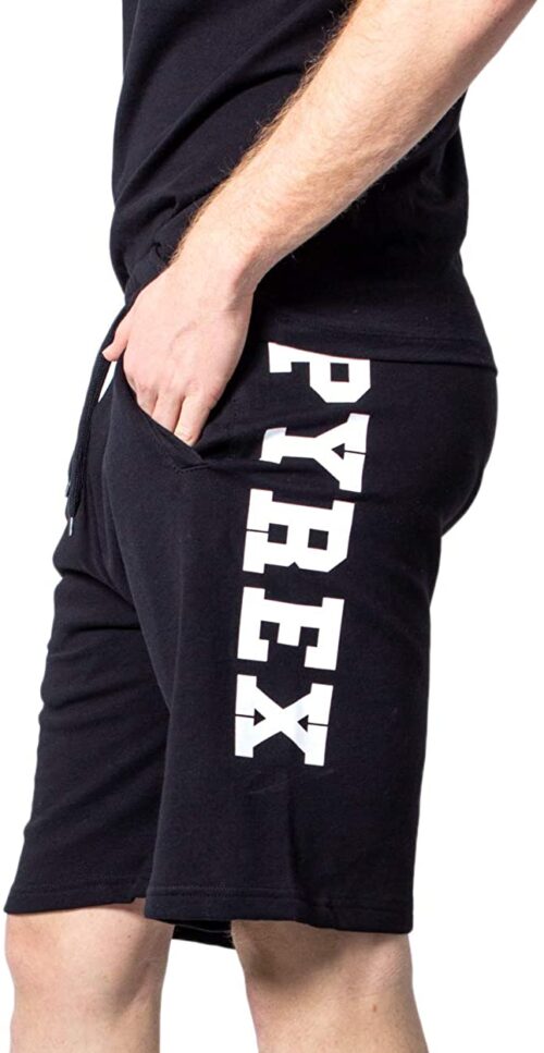 Pyrex Bermuda Uomo Stampa Logo Laterale 40732 XS Nero