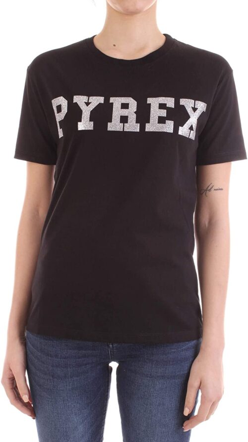 Pyrex Donna T-Shirt in Jersey Logo Centrale MOD. XS