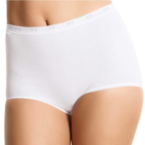 Sloggi Donna Slip Maxi Sloggi Basic Confezione Da 3 1 Gratuito Taglia 50 Bianco