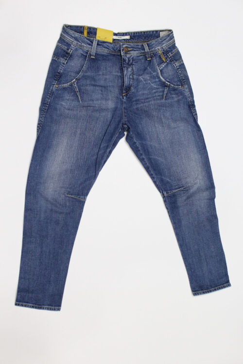 Jeans pantalone donna Meltin POT MIAMBI D1239UK418 blu denim chiaro elasticizzato