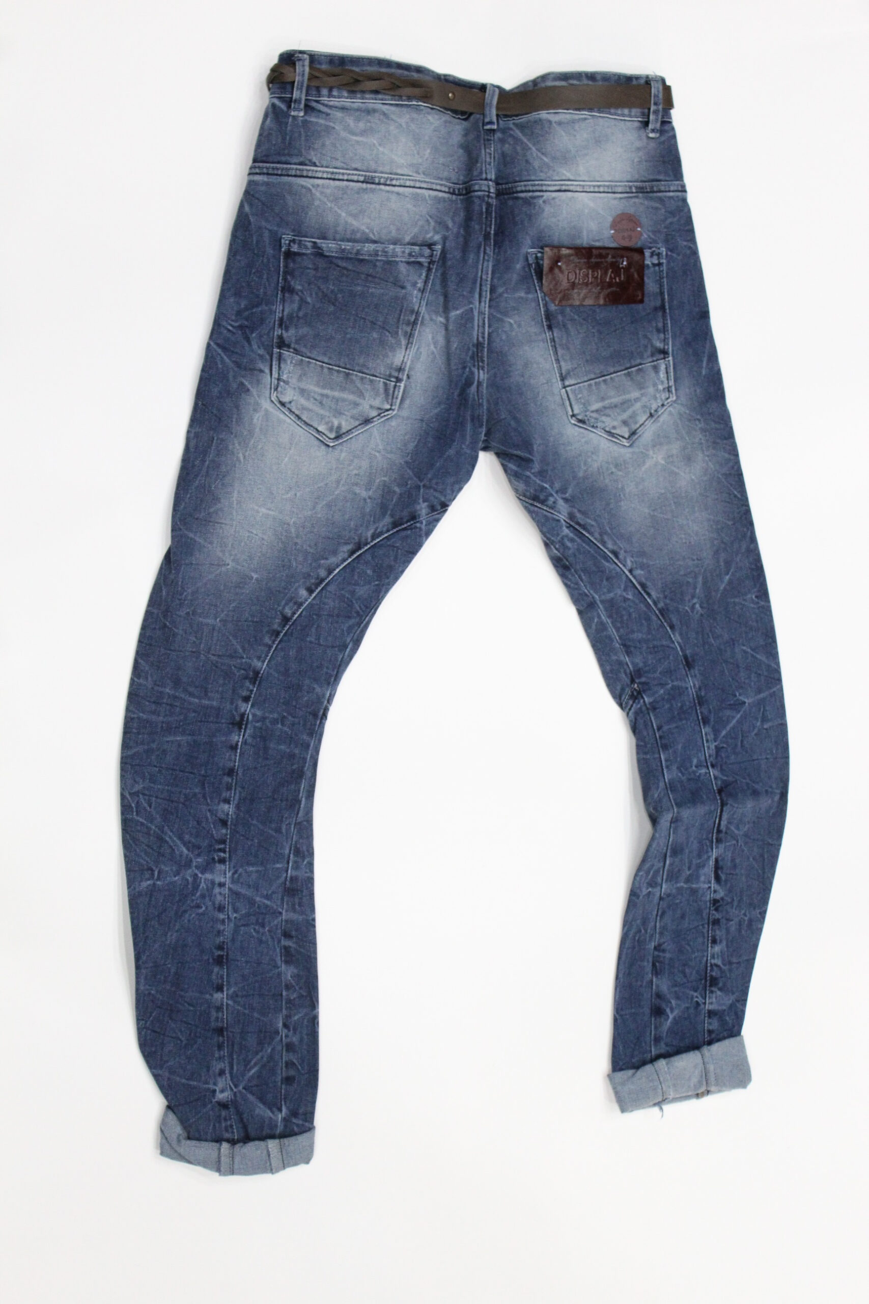 Displaj Jeans uomo Mod Alfred tg 46 blu denim stone washed leggermente elasticizzato - immagine 2