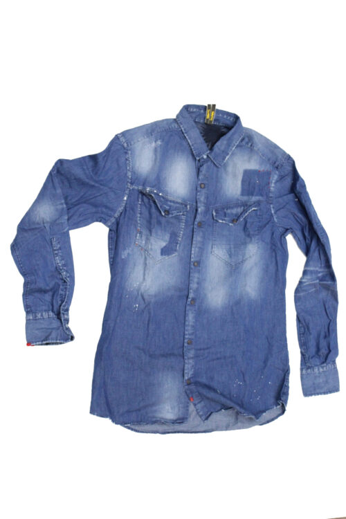 Displaj camicia uomo Mod Park 2407 tg M Blu Denim