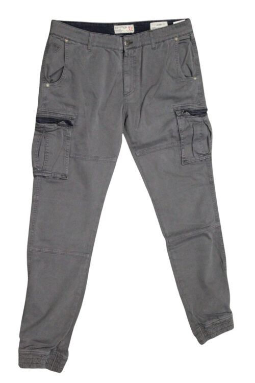 FIFTY FOUR pantalone uomo elasticizzato art Faruk 00 G523 tg 31/45 Grigio