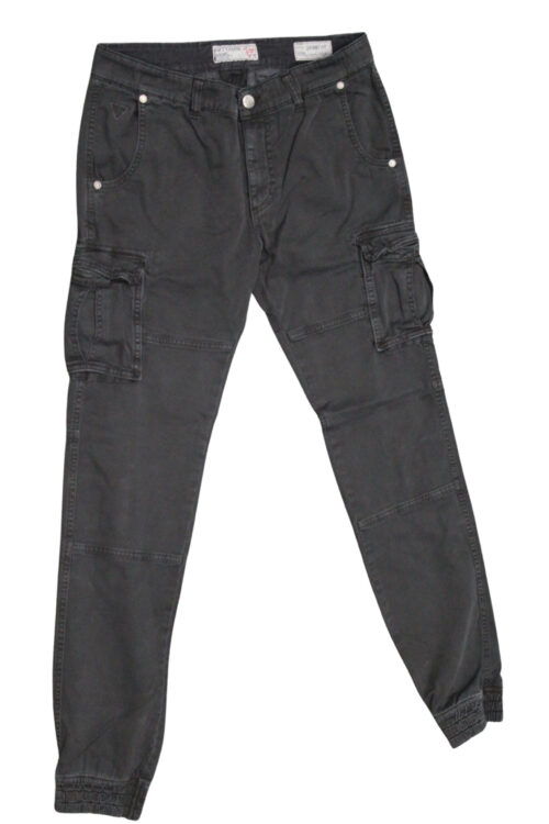 FIFTY FOUR pantalone uomo elasticizzato art Faruk 00 G523 tg 34/48 Nero