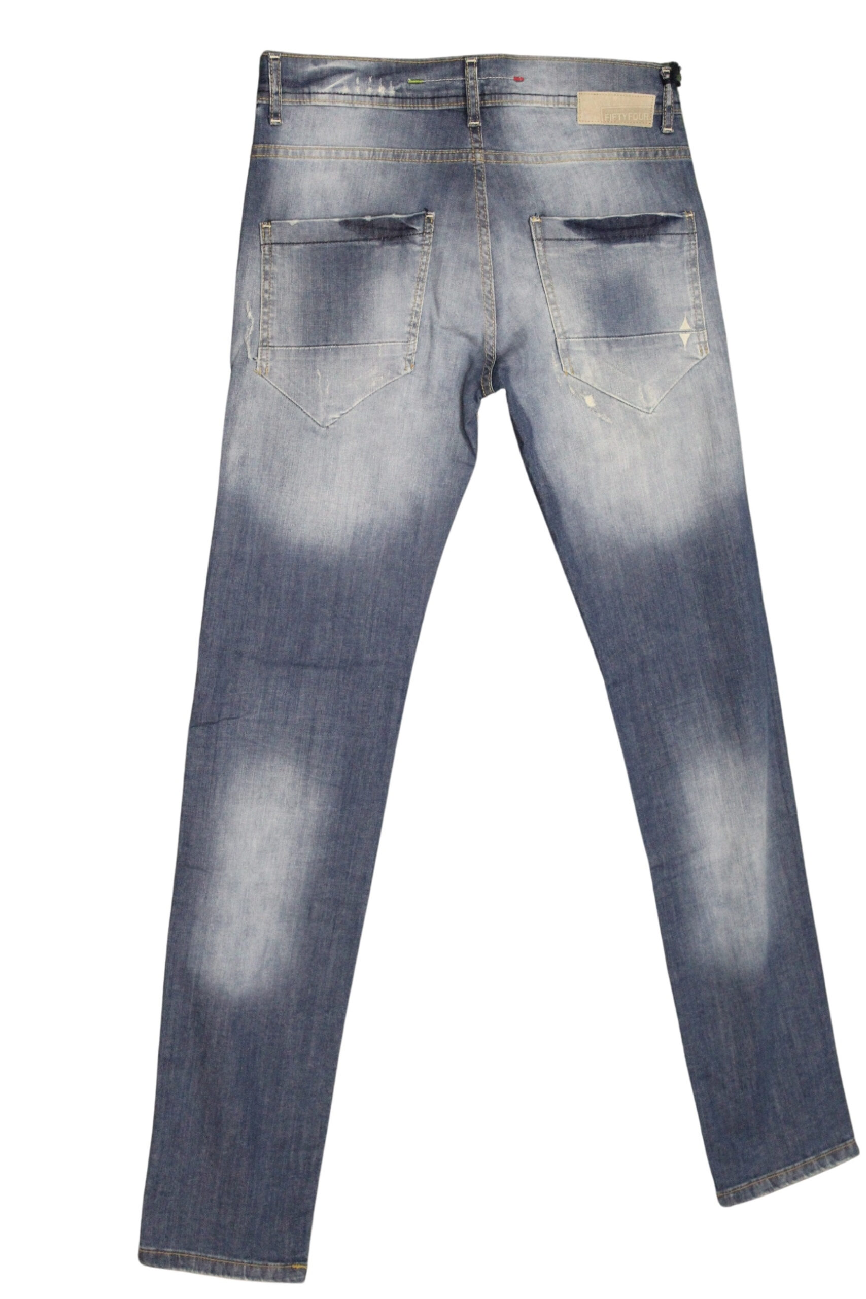 FIFTY FOUR jeans uomo Super Slim con bottoni art Staff 00 J996 tg 36/50 Blu denim - immagine 2