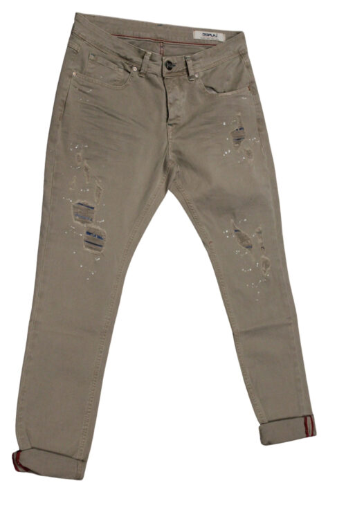 Displaj Jeans uomo vestibilità skinny Mod LONDON 2368 tg 48 Beige
