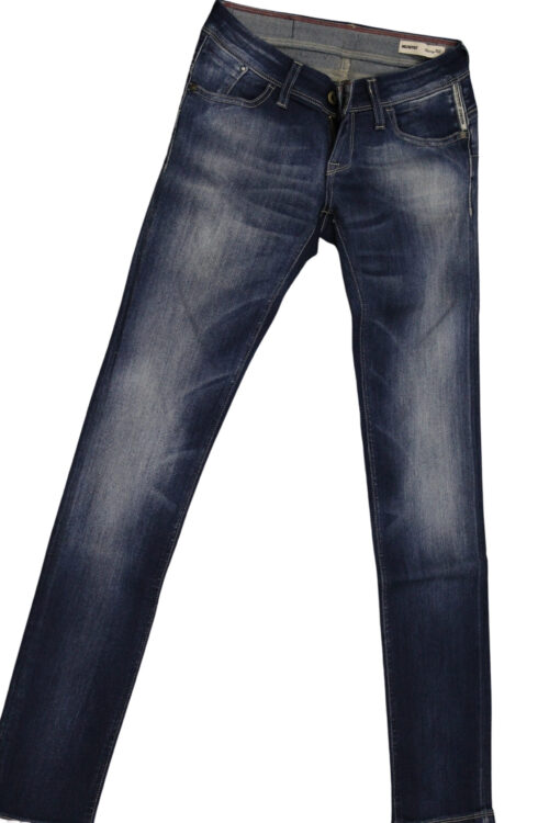 MELTIN POT jeans donna vestibilità skinny art MONIE D1447UK102 tg 26/40 Blu chiaro