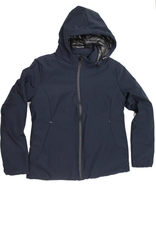 TREZ Giubbotto donna con cappuccio staccabile mod Jinette-1001 XXL Blu