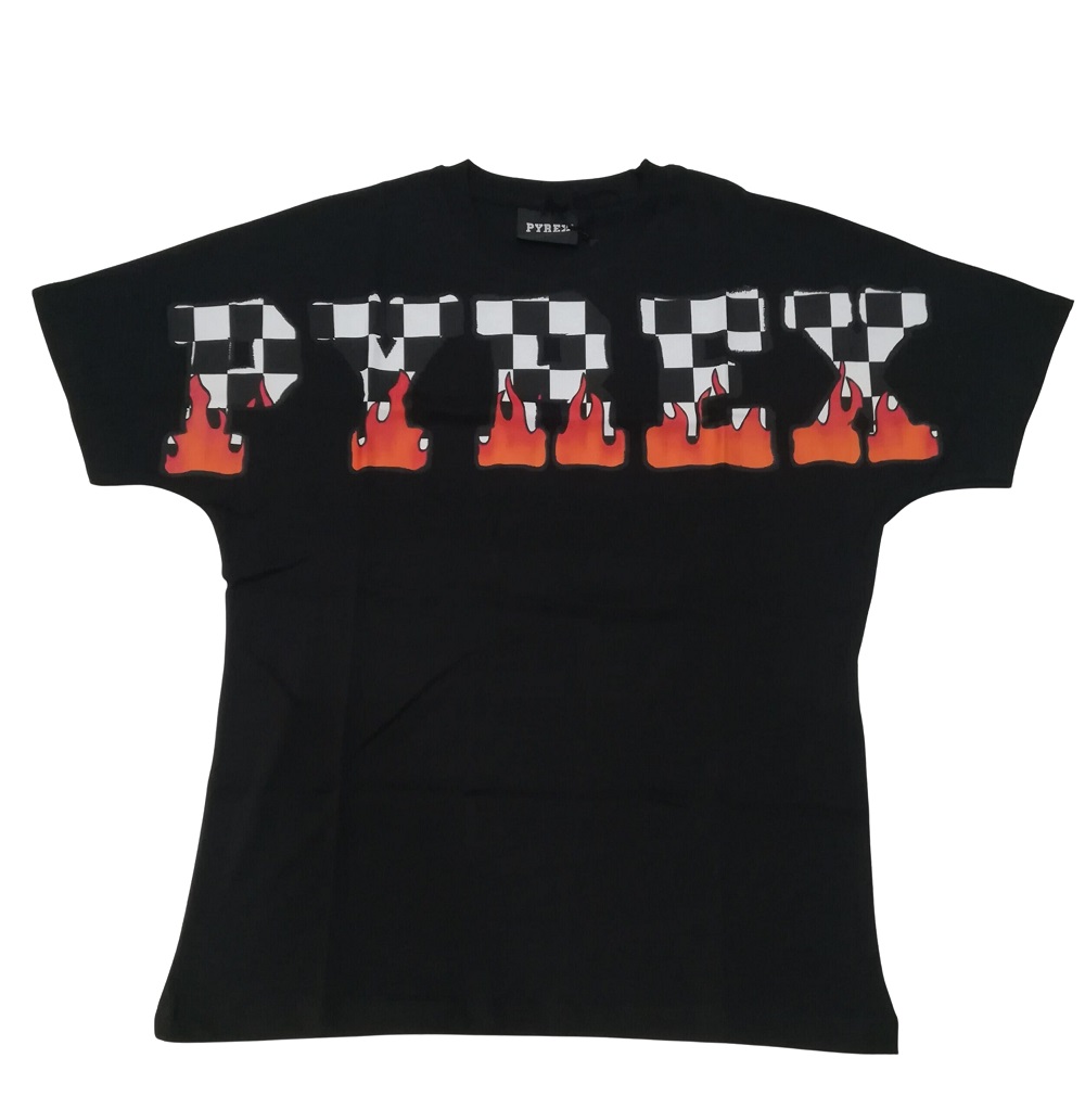 PIREX t-shirt uomo bianco nero 44176
