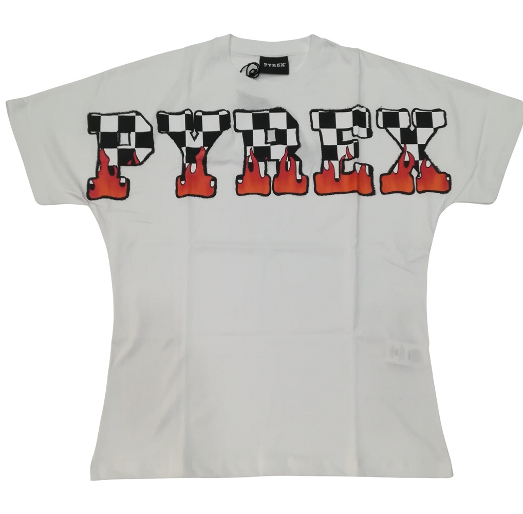 PIREX t-shirt uomo bianco nero 44176 - immagine 2