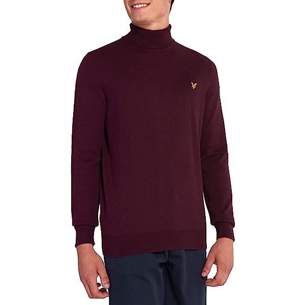 LYLE & SCOTT Maglione girocollo uomo bordeaux