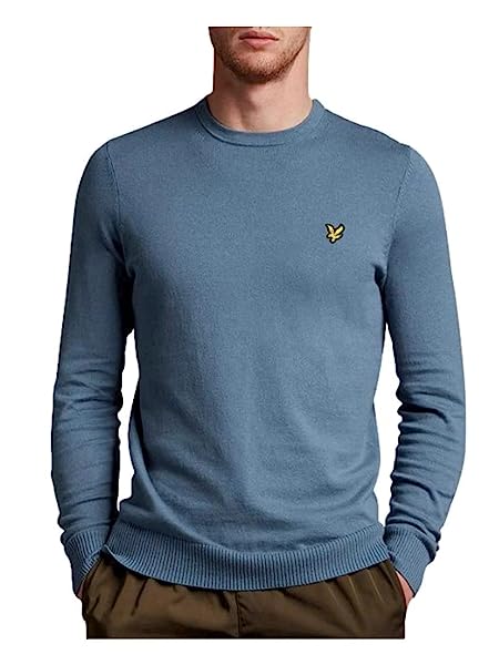Lyle & Scott Maglione Uomo Cotton Crew Neck Jumper KN821V.W825