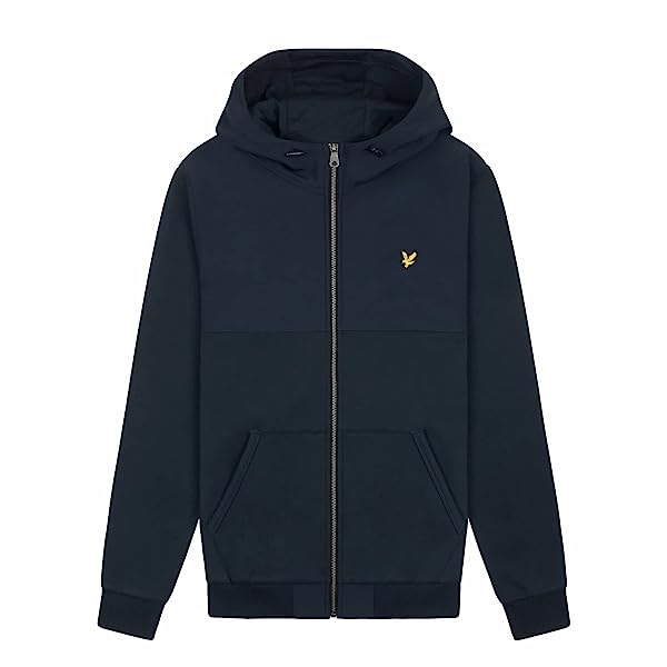 Lyle & Scott Uomo Felpa con Cappuccio E Zip in Jersey Softshell - immagine 5