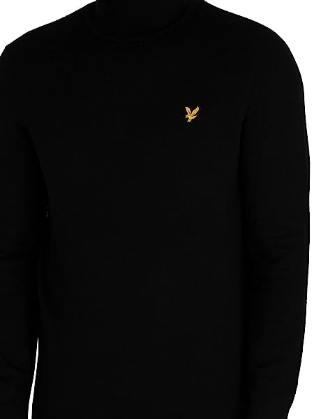 Lyle & Scott Uomo Maglia Collo Alto, Nero - immagine 4