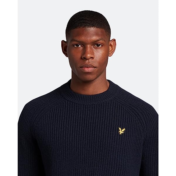 Lyle & Scott Uomo Maglione con Collo A Lupetto in Punto Shaker - immagine 4