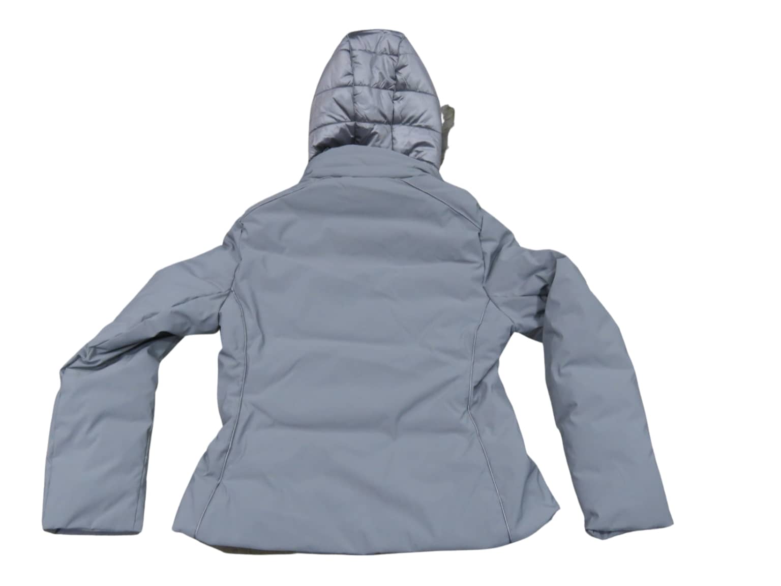 YES ZEE giubbino piumino donna corto con cappuccio e pelliccia J051Q800 col grigio - immagine 2