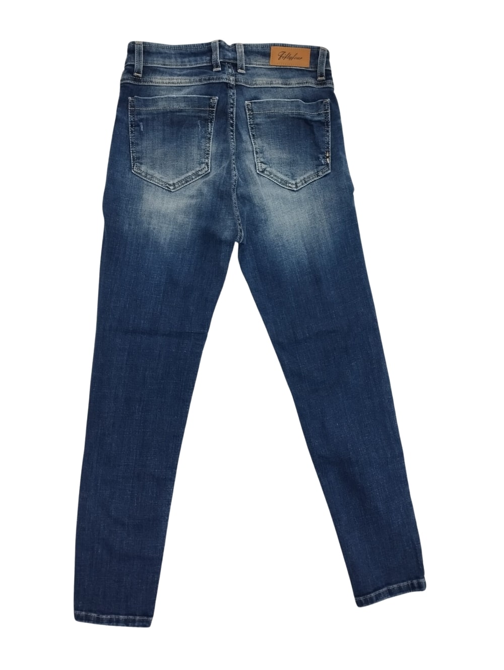 Jeans Fifty Four, pantalone donna , modello MIRED JB22 col denim scuro , 99% cot 1 % elast - immagine 2