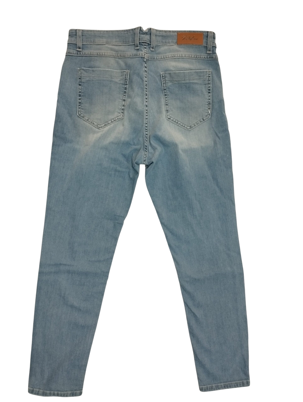 Jeans Fifty Four, pantalone donna , modello MIRED JG35 col denim chiaro , 98% cot 2 % elast - immagine 2