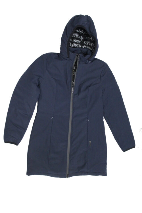 TREZ Parka donna cappuccio staccabile mod Jador tg M Blu