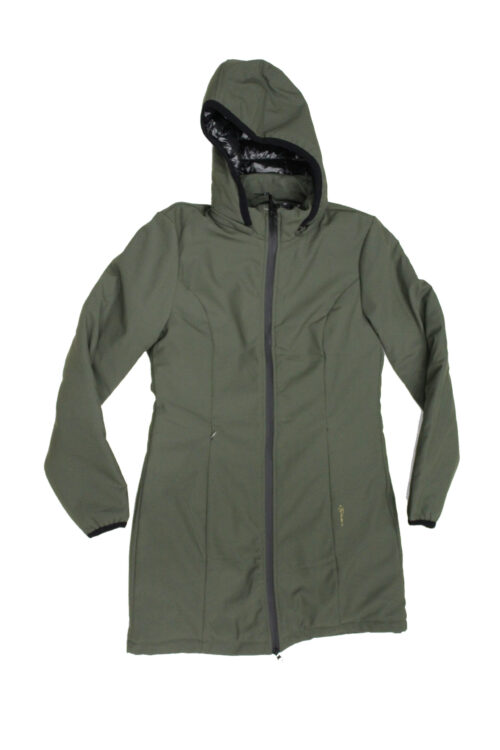 TREZ Parka giubbotto donna con cappuccio mod Jador tg L Verde