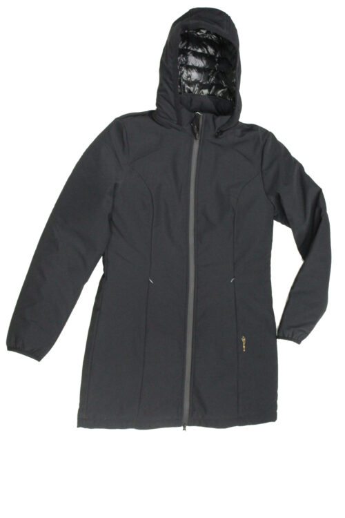 TREZ Parka giubbotto donna con cappuccio mod Jador tg L Nero