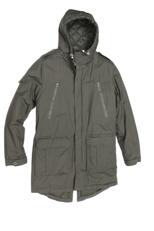 TREZ Parka Uomo con cappuccio mod Genius tg S Verde