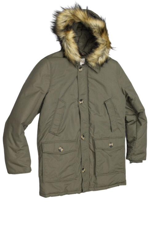TREZ Parka uomo con cappuccio mod GUZ-7814 tg S Verde